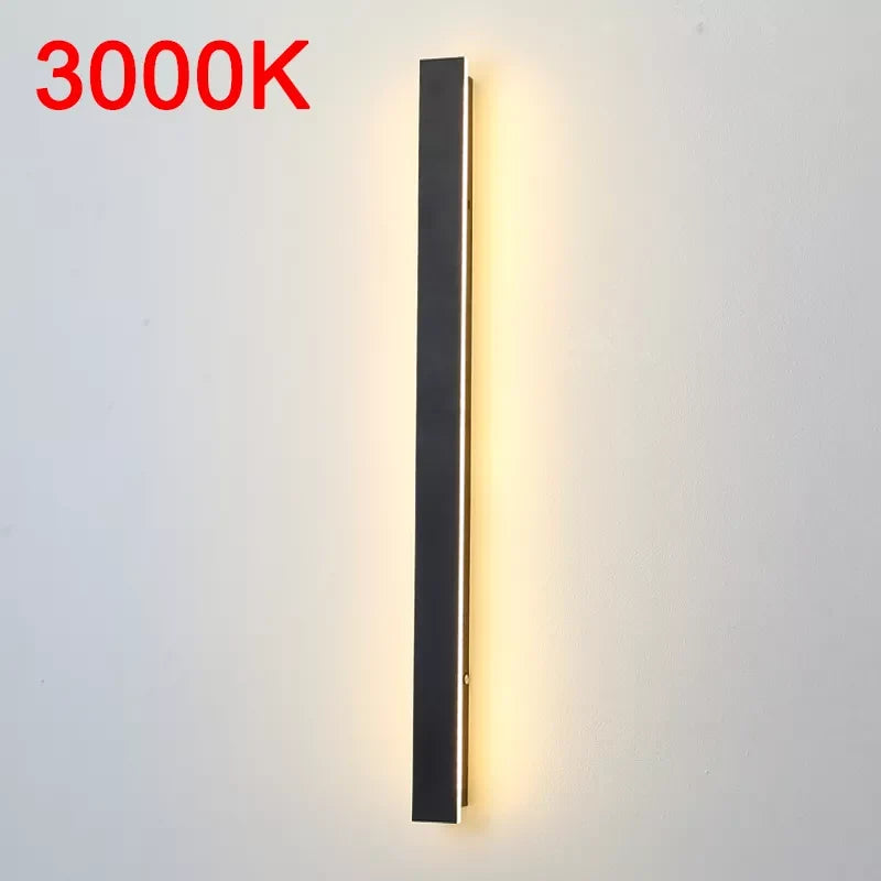 Applique murale led extérieure étanche longue bande moderne