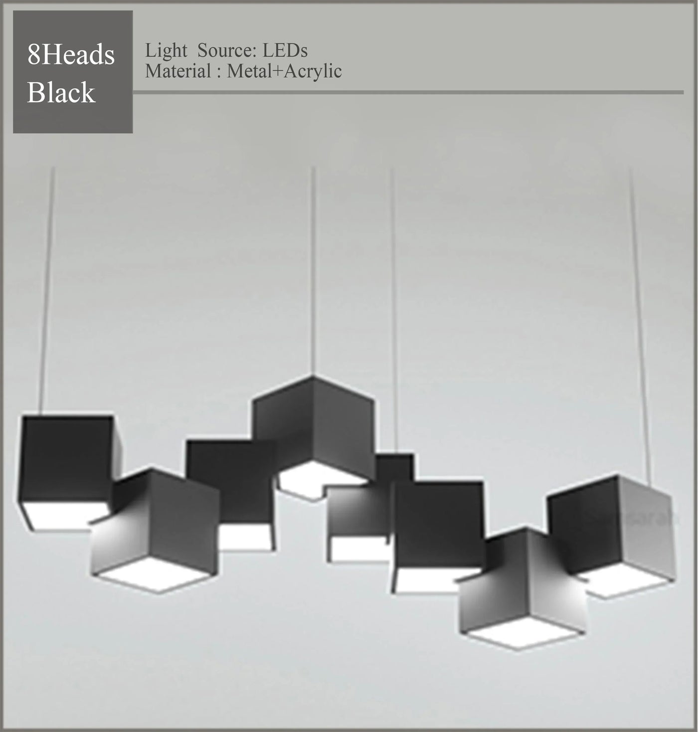 2024 Magic Cube Led Creative Pendant Light Ceilng Hanging Lamp for Dining Room Living Room Light Fixture Samsarah Lighting