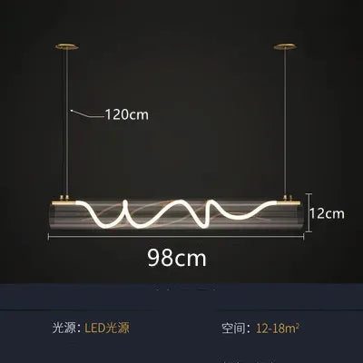lustre en acrylique style nordique pour décoration intérieure