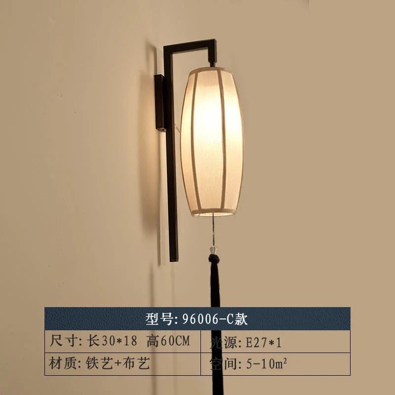 applique murale led style chinoiserie pour hôtel et salon de thé