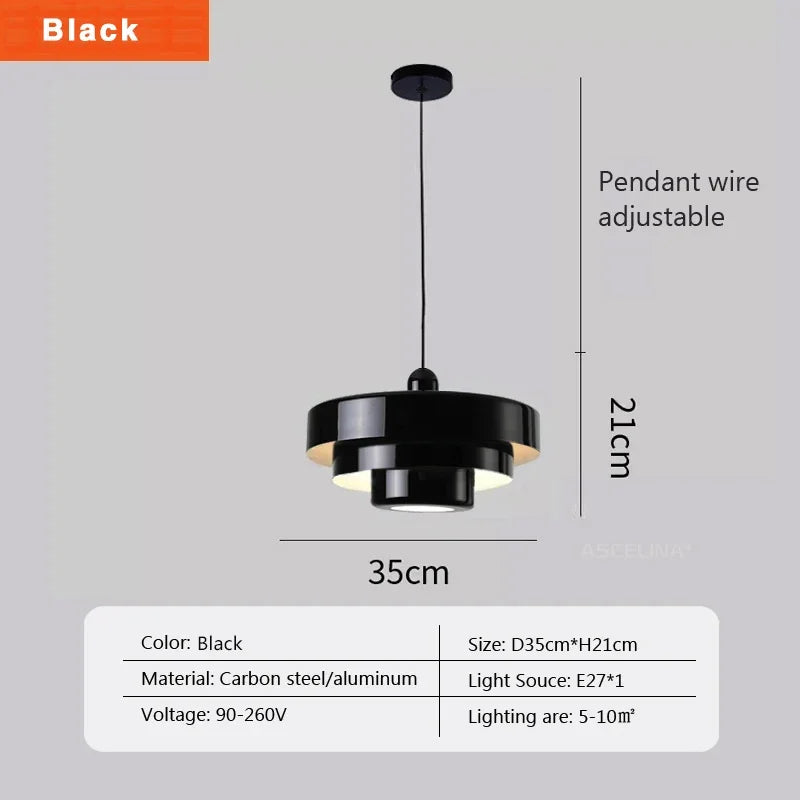 suspension led macaron en acier au carbone aluminium illuminations