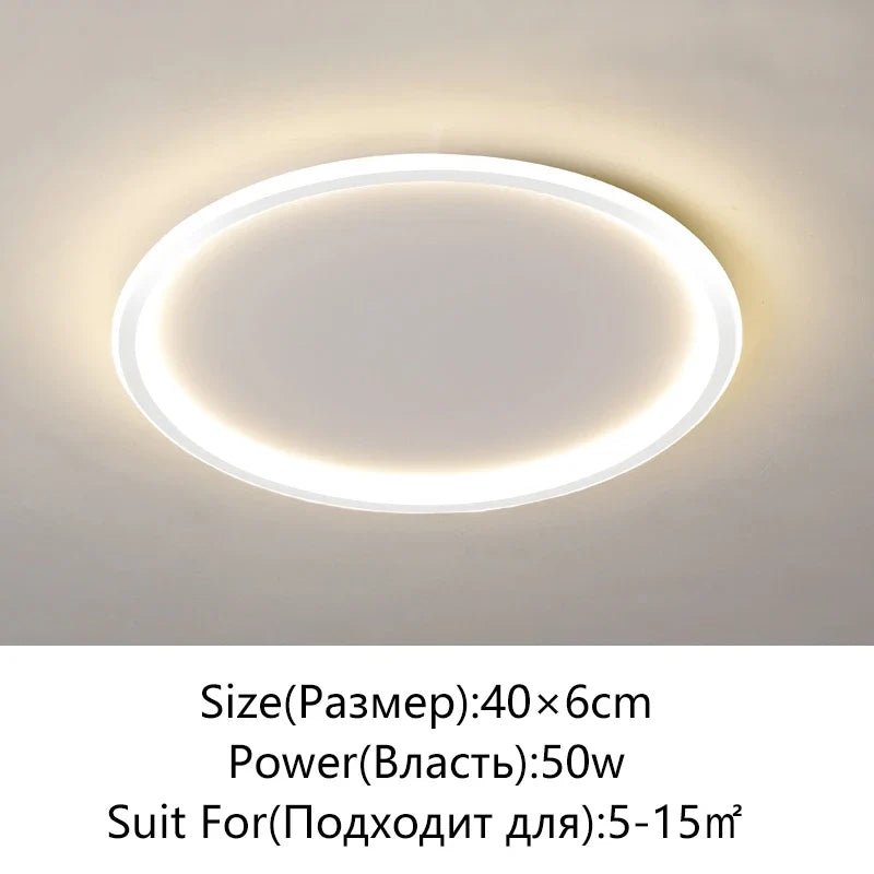 plafonnier led moderne simple variable ronde ou carrée
