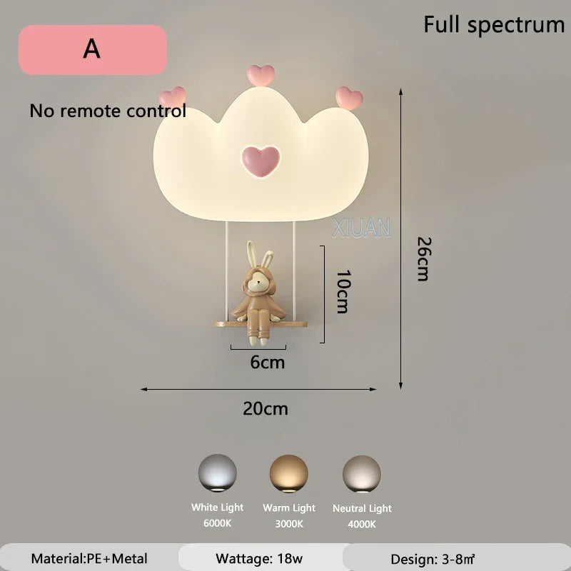 applique murale cœur rose pour chambre de princesse