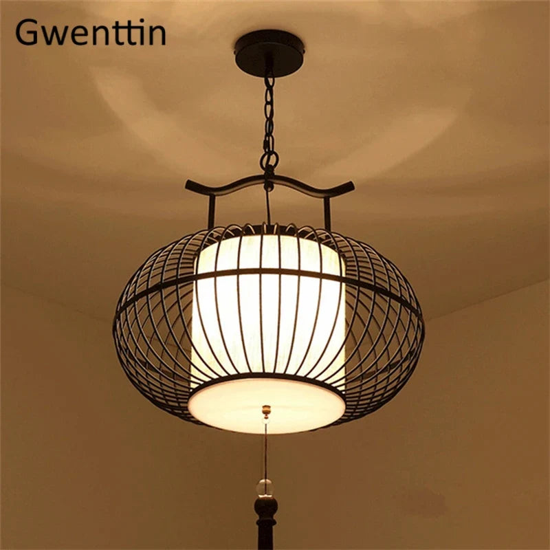suspension à led style chinois pour décoration intérieure moderne