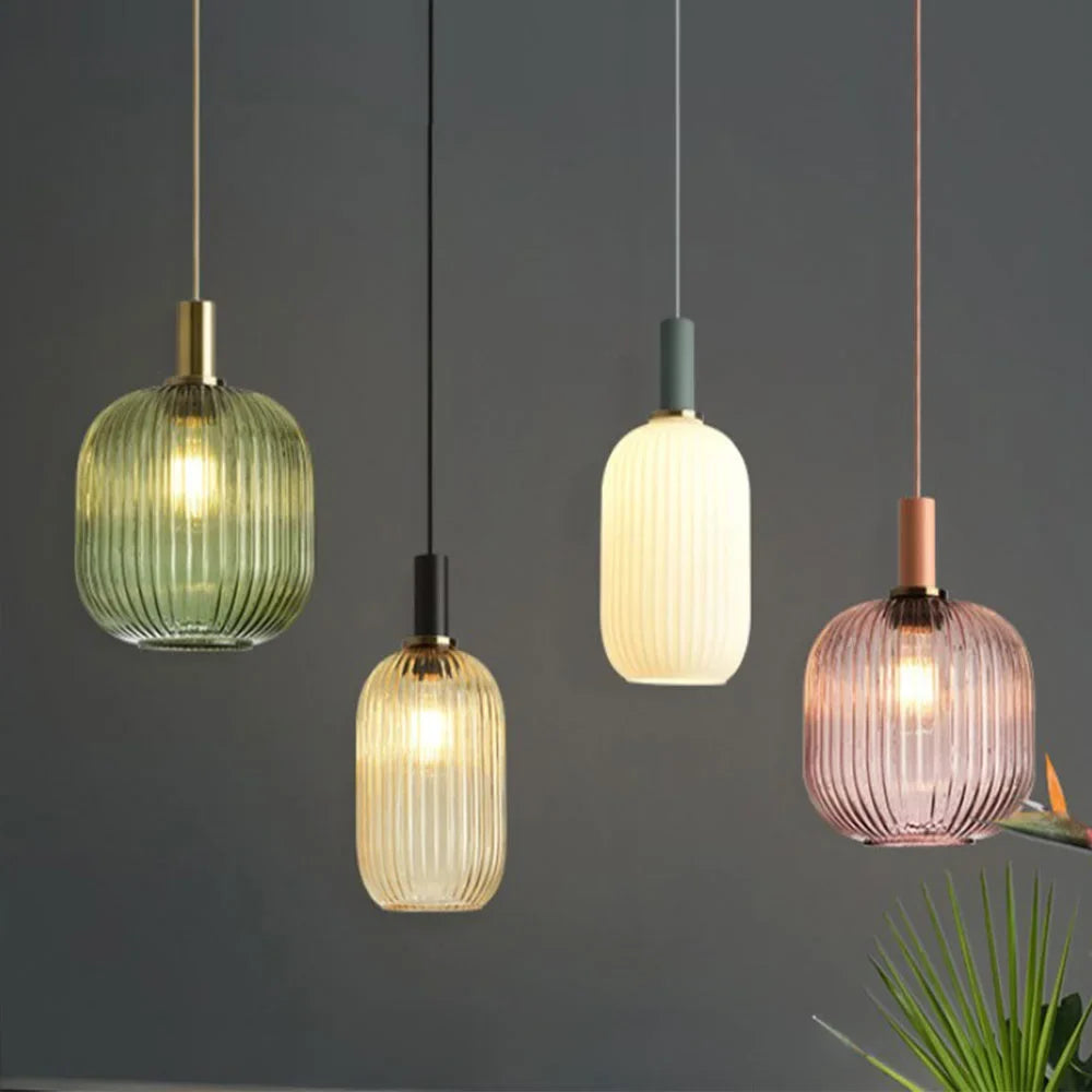 lustre en verre lumineux pour décoration intérieure élégante