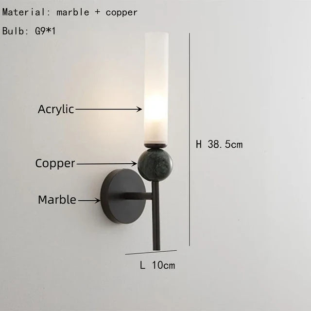 Suspension en marbre naturel