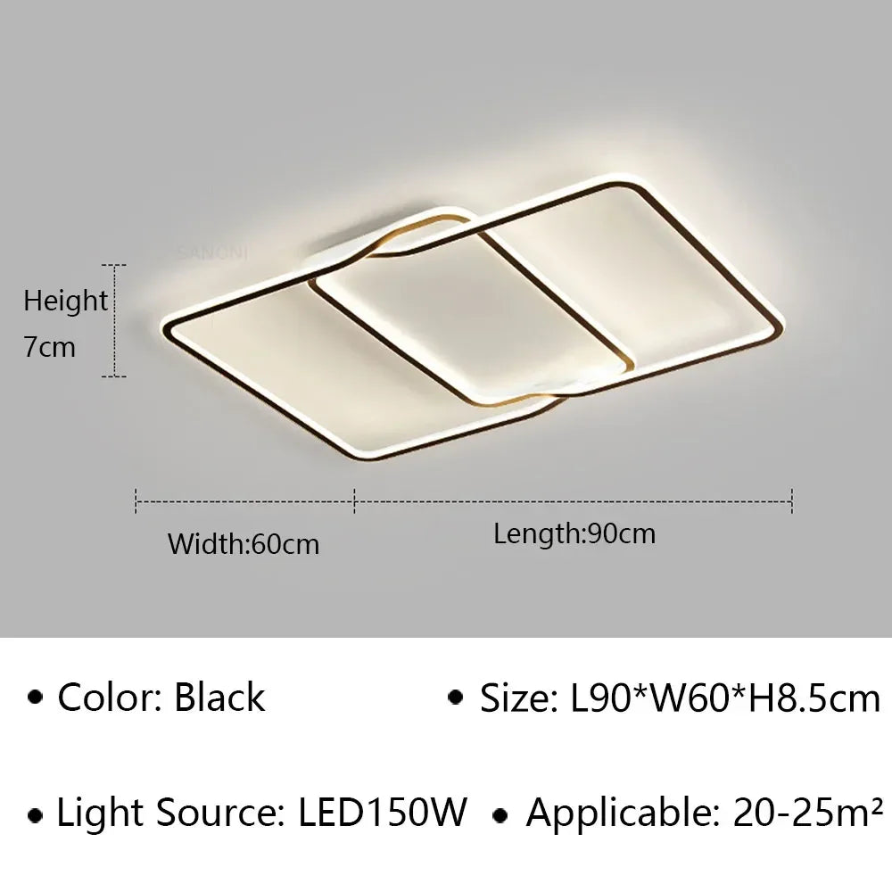 LED moderne Simple plafonnier allée Lustre pour salon salle à manger étude chambre décoration de la maison intérieur luminaire Lustre
