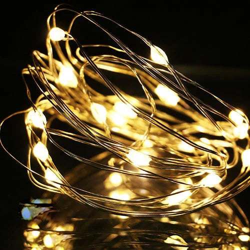 lot de 10 lampes à vin en liège à led pour fêtes d'anniversaire