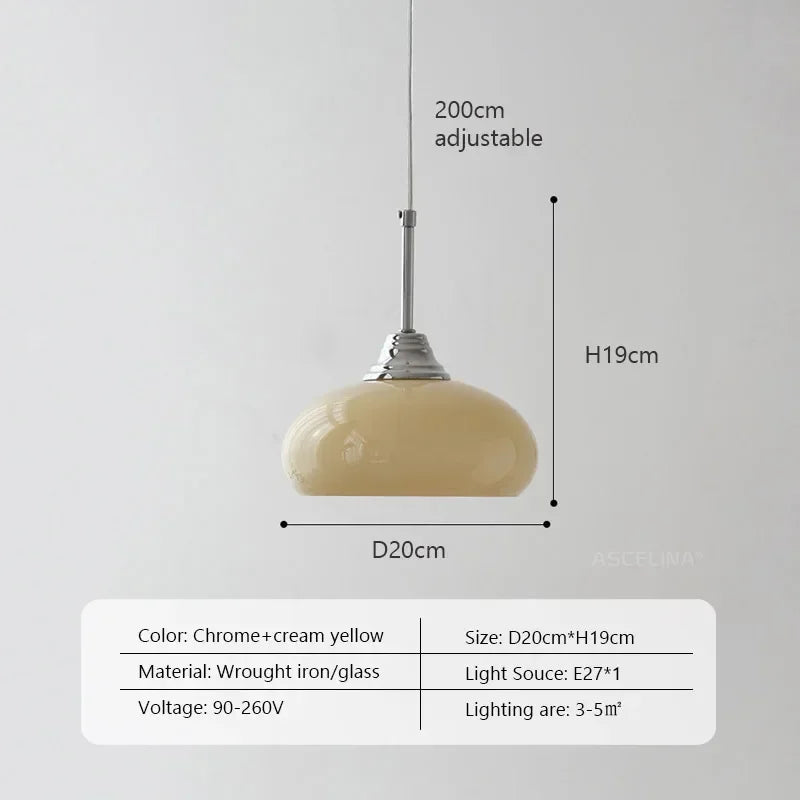 suspension en métal et verre style nordique pour intérieur décoratif