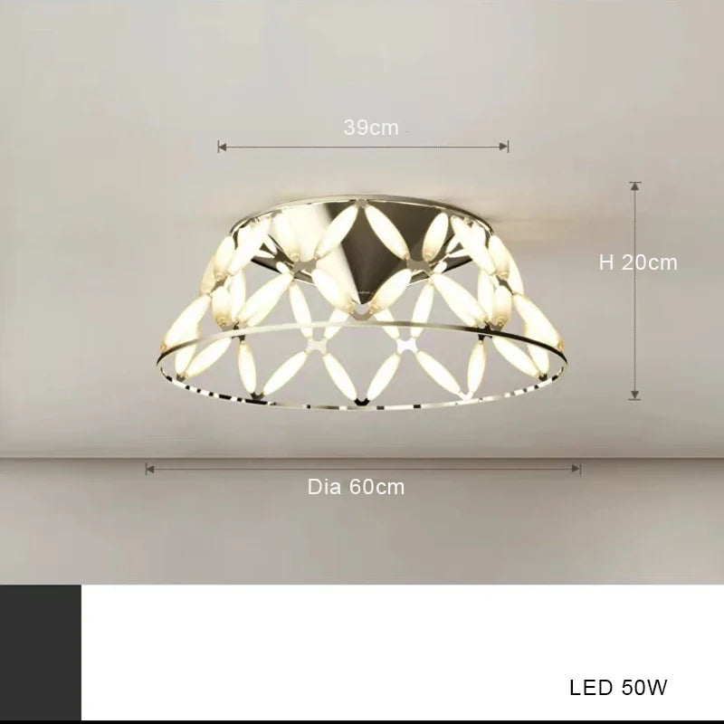 lustre led minimaliste abat-jour fantaisie pour noël