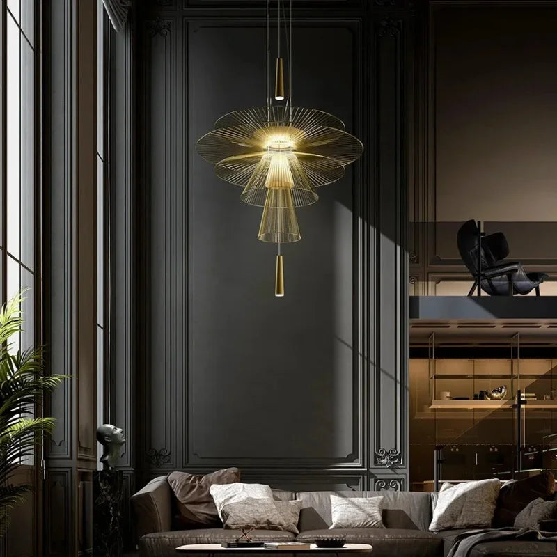 lustre design moderne led minimaliste pour bar alimentaire