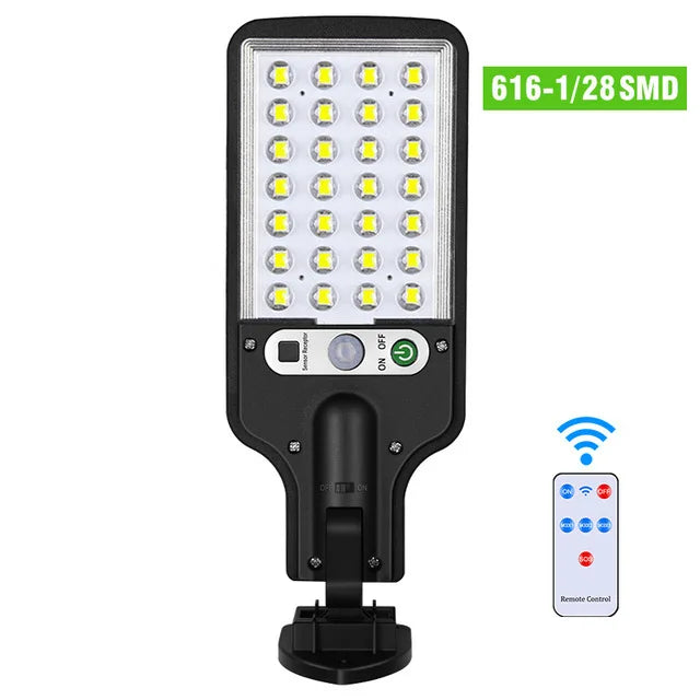 lampadaire solaire extérieur avec télécommande et détection humaine