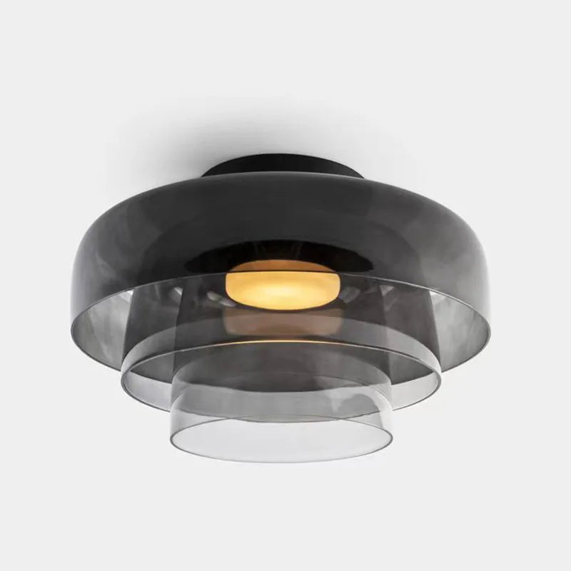 plafonnier led design nordique simple bol en verre luminaire décoratif d'intérieur