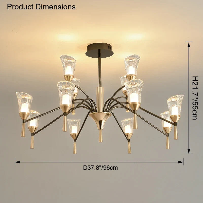 lustre moderne suspendu pour un éclairage élégant intérieur