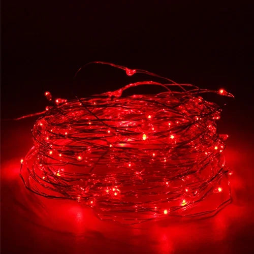 guirlande lumineuse led en fil de cuivre pour fêtes et décorations