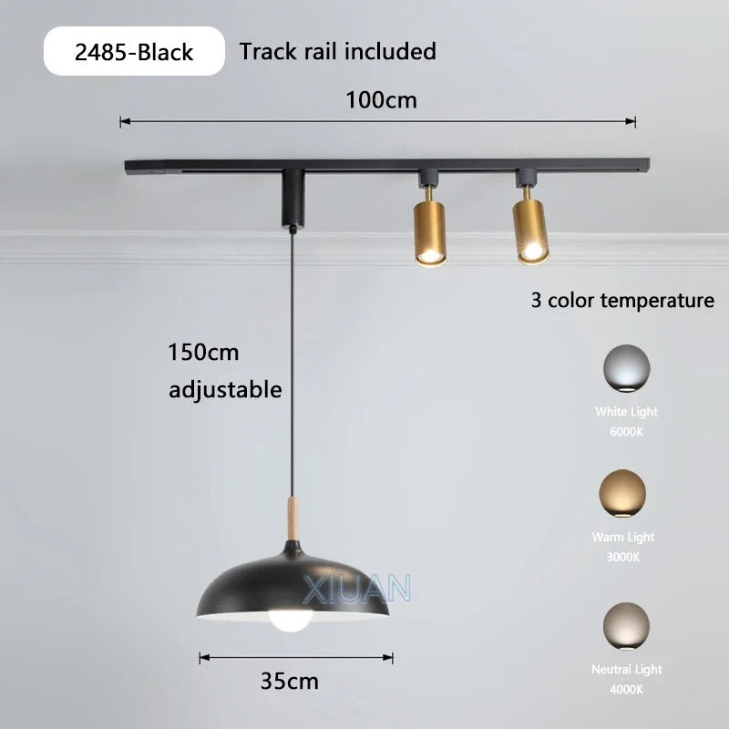 table à manger wabi-sabi rétro éclairage led sur rail