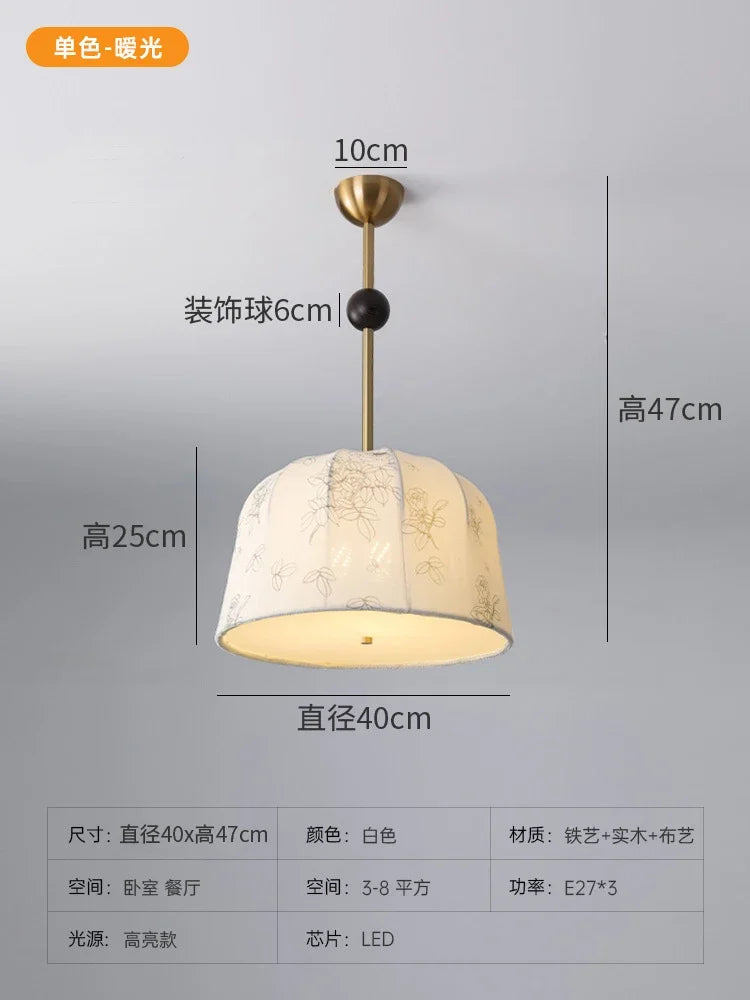 lampe d'étude en bois massif motif nanyang lustre rétro romantique
