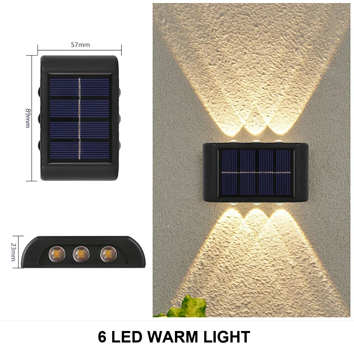 applique murale solaire à led éclairage extérieur étanche décoratif