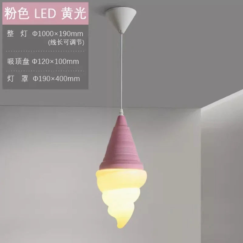 suspension créative en forme de crème glacée moderne