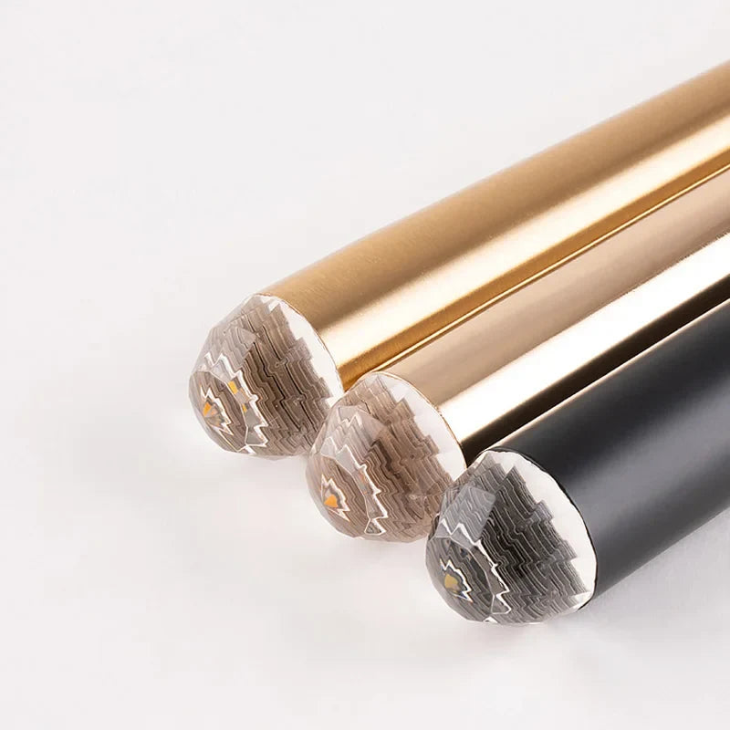suspension conique en tube long en acrylique et cuivre pour bar et magasin