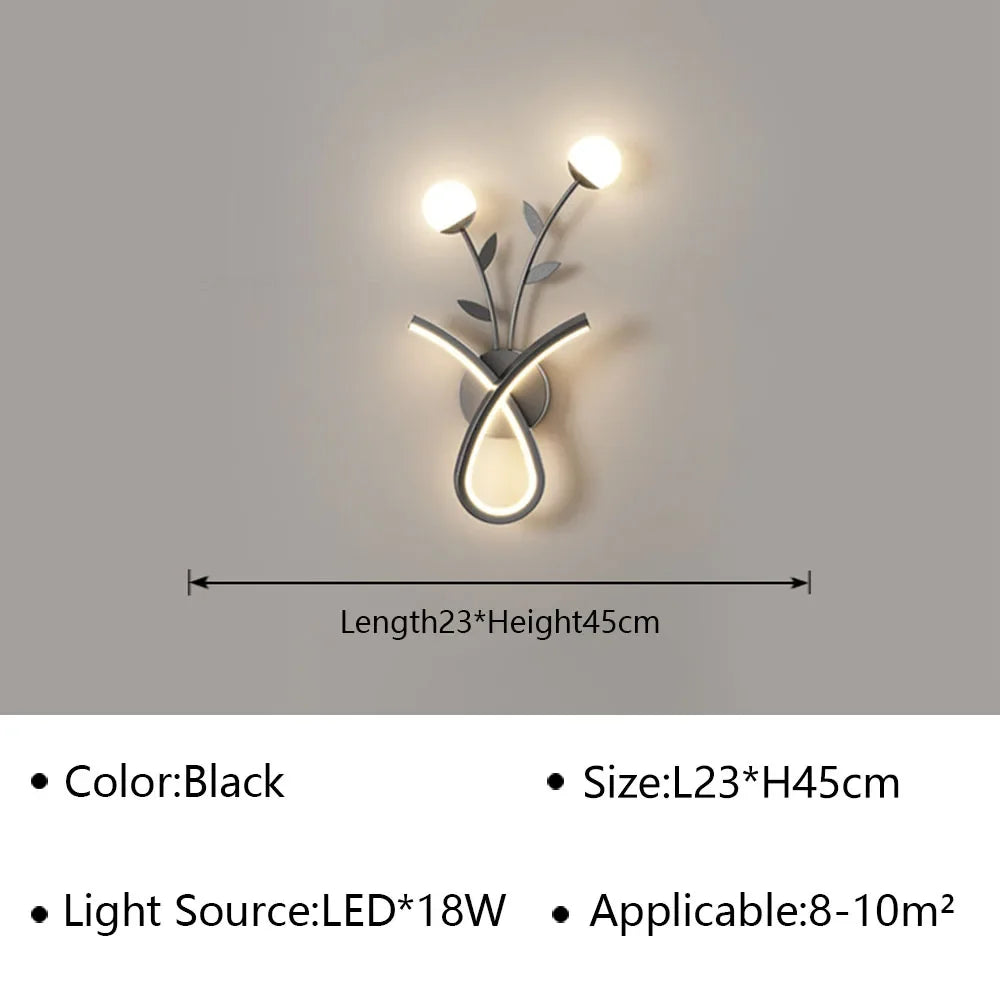 applique murale led moderne pour décoration intérieure élégante