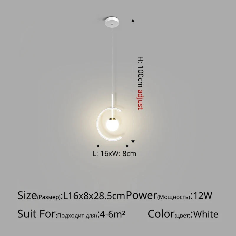 suspension de luxe minimaliste moderne et créatif
