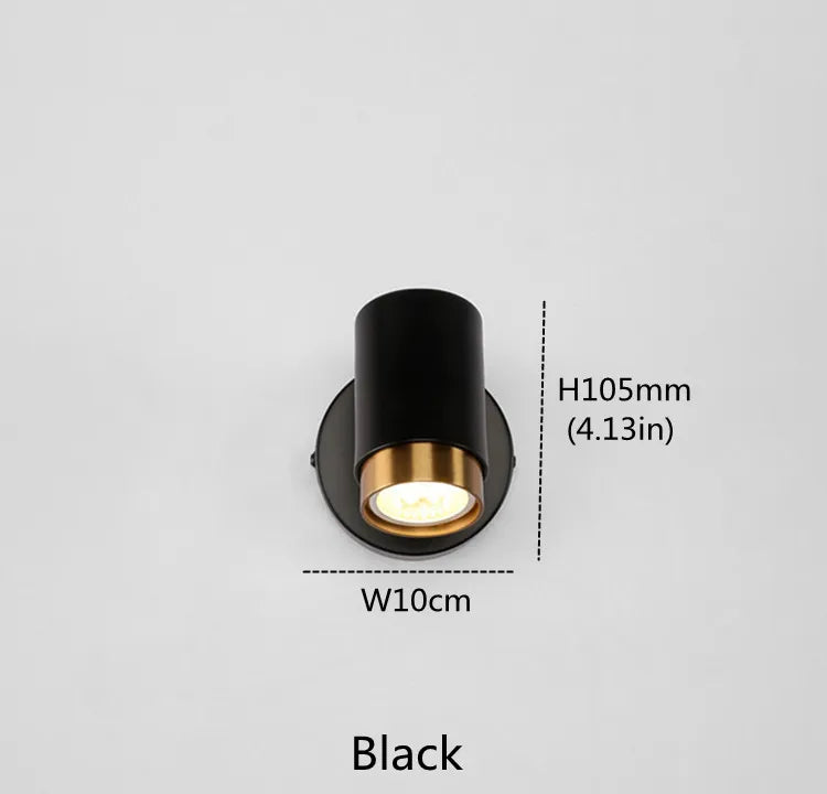 applique murale moderne à led avec interrupteur pour miroir décoratif