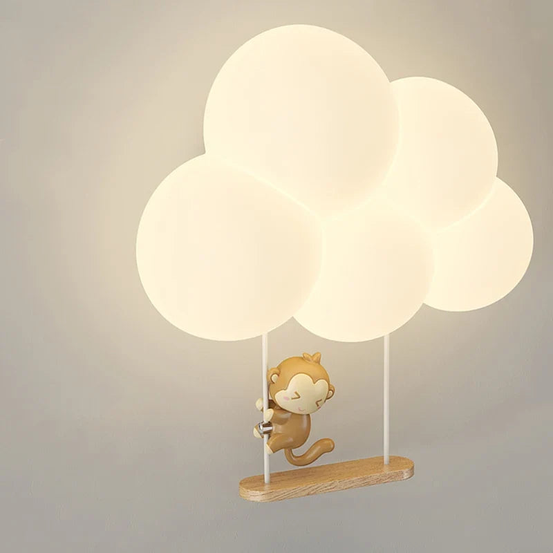 veilleuse pour enfants singe dessin animé protection des yeux