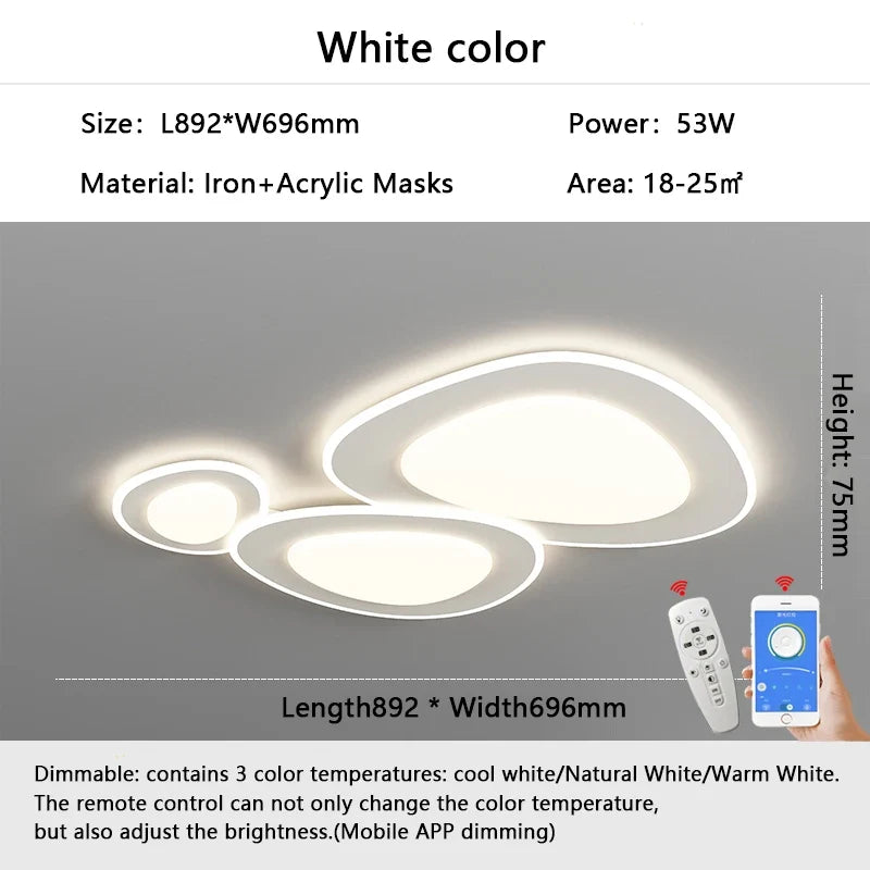 lustre moderne dimmable pour décoration intérieure design élégant