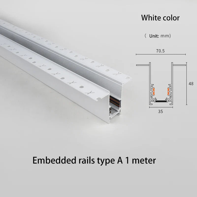 rails d'éclairage magnétiques led à intensité variable spot zigbee cob