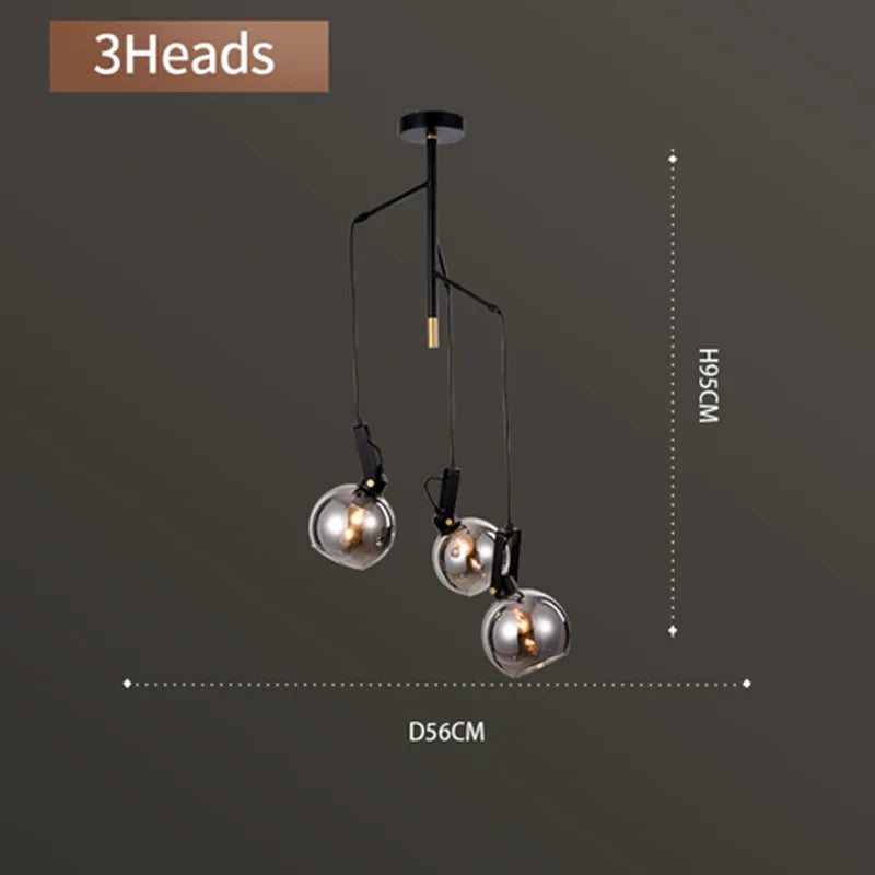 lustre nordique simple et luxueux pour éclairage intérieur