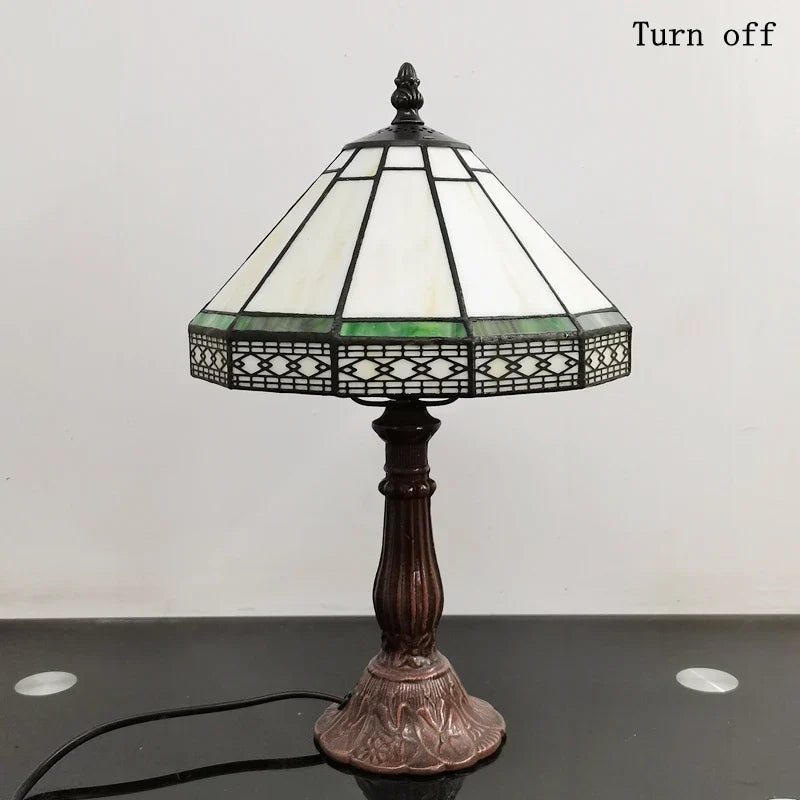 lampe à poser minimaliste scandinave en maille géométrique antique