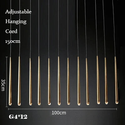 suspension lustre nordique en cuivre pour villa