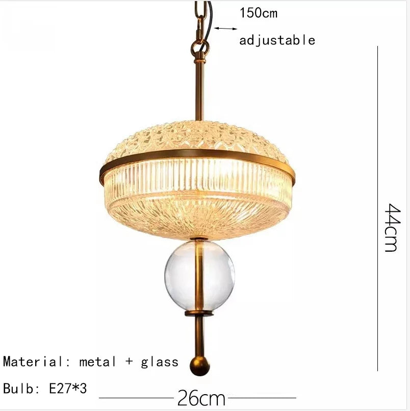 suspension créative en verre de champagne en métal doré 3000k