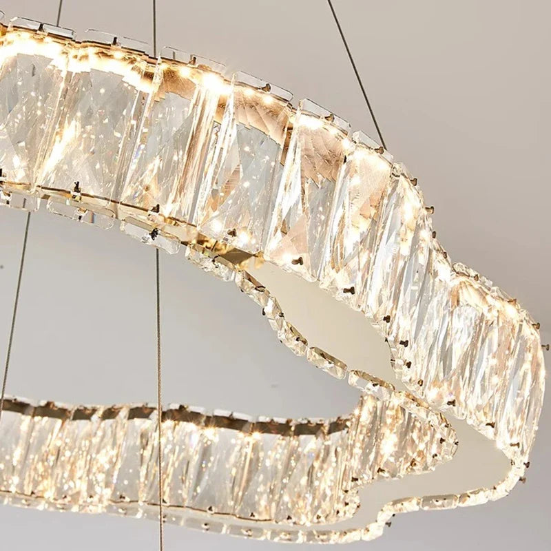 home decorationPendant lights, luxury crystal living room chandelier, bedroom Pendant lamp, ceiling light, indoor lighting