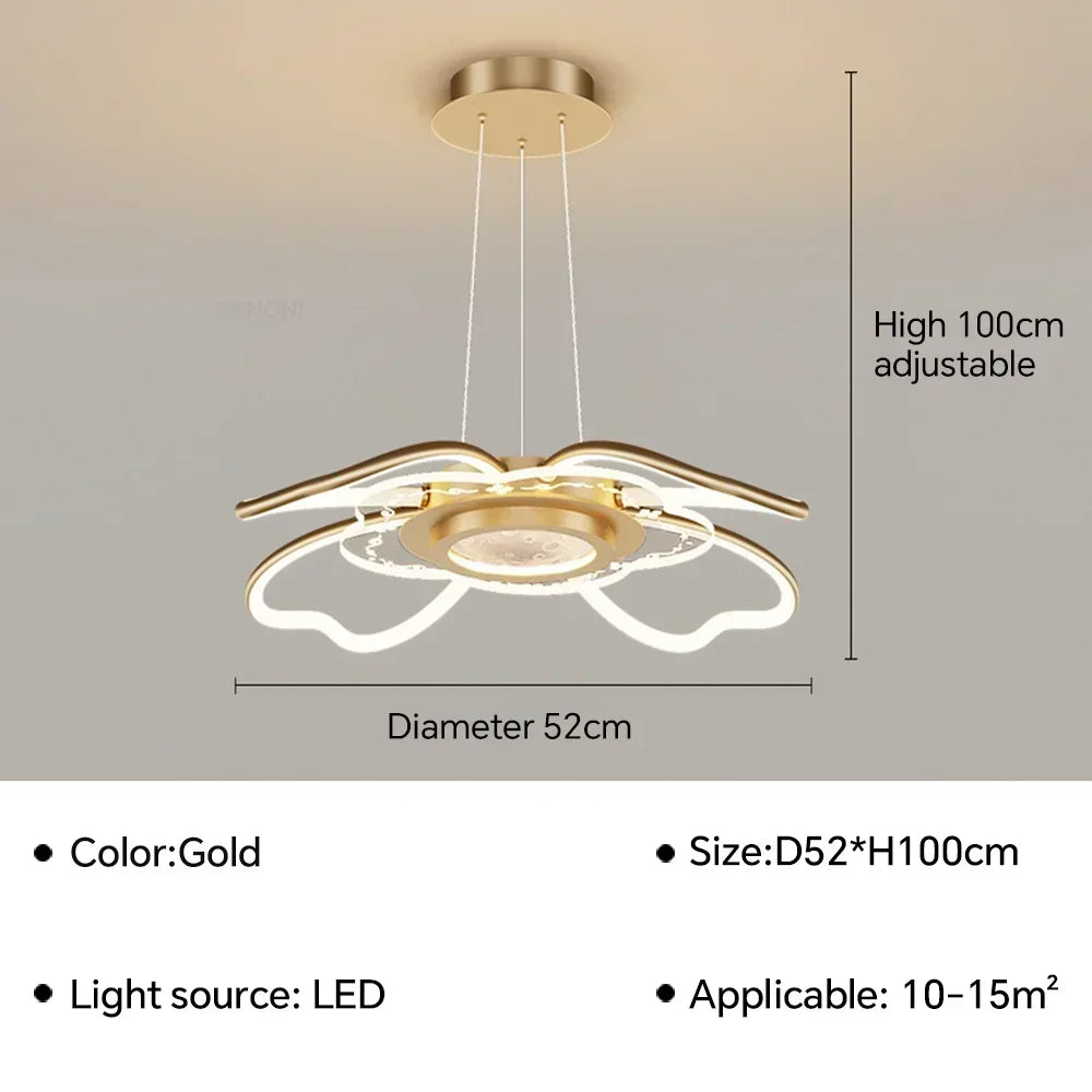 suspension moderne à led pour décoration intérieure élégante