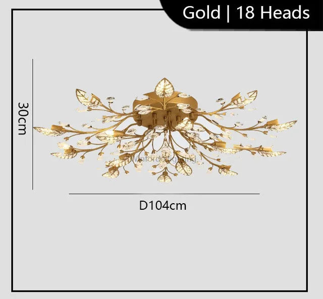 lustre moderne en cristal led winfordo pour éclairage intérieur