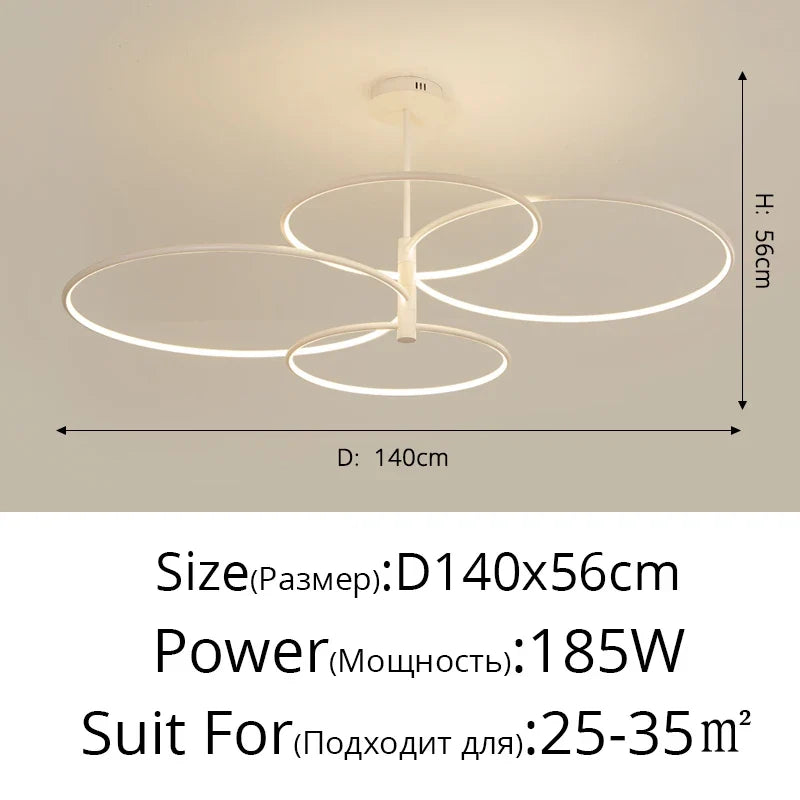 lustre led créatif moderne de luxe pour éclairage intérieur