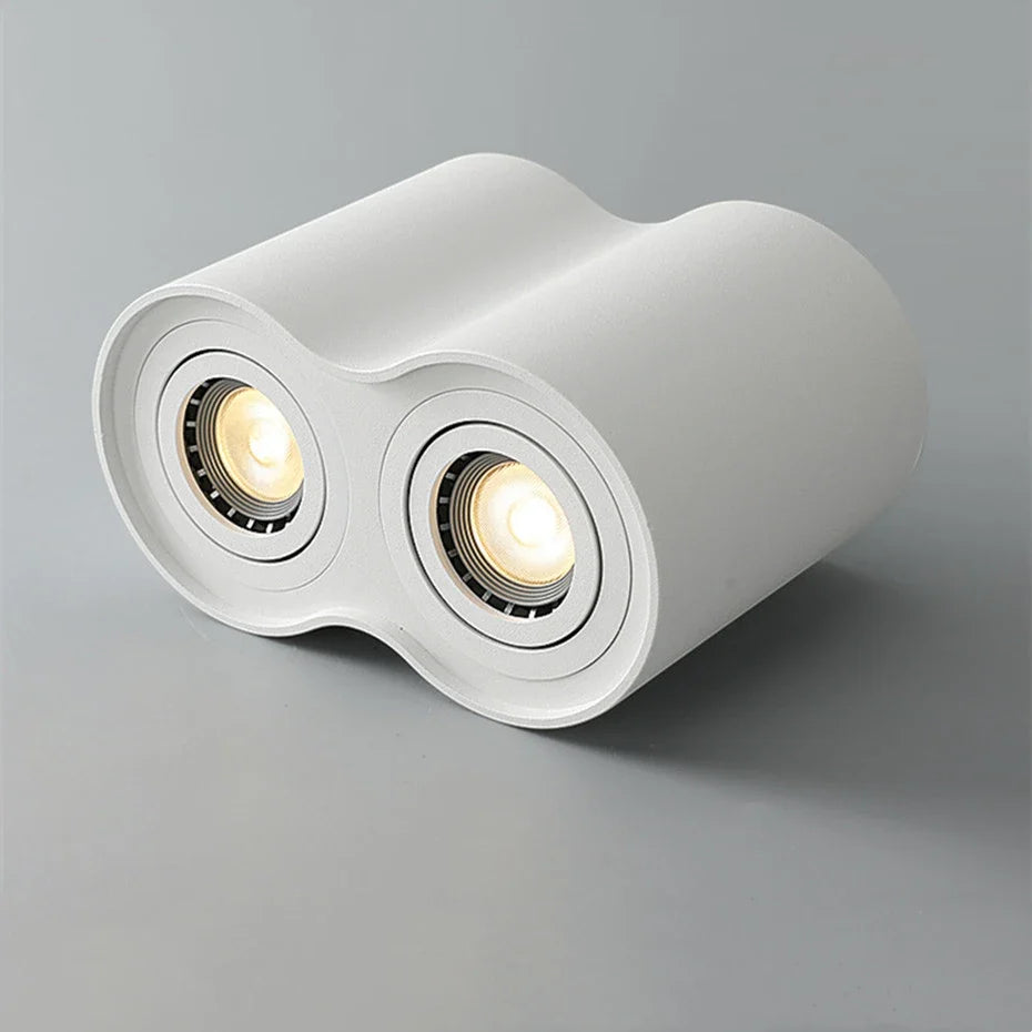 plafonnier led rond avec ampoule remplaçable et angle réglable