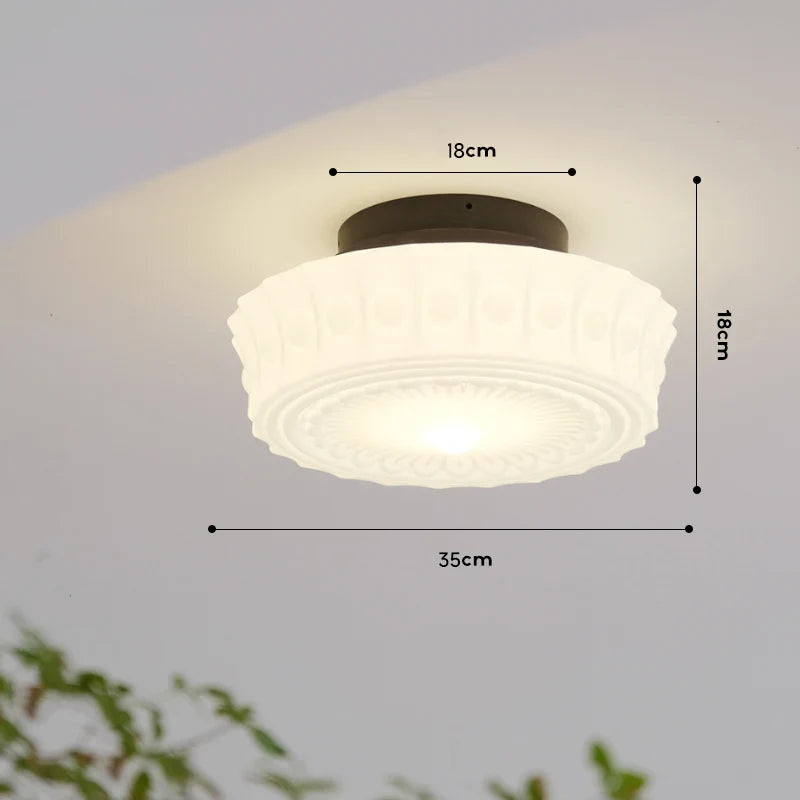 lustre rétro en verre style français pour intérieur élégant