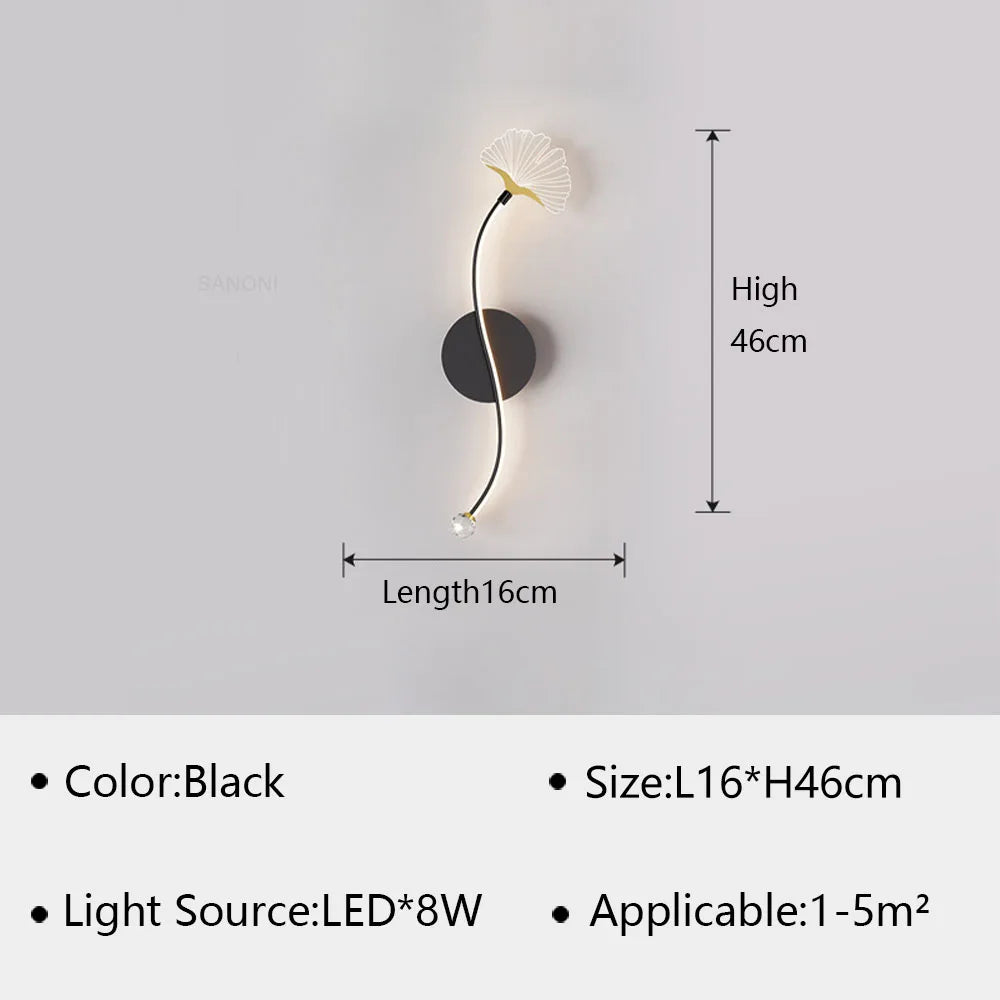 applique murale led moderne pour décoration intérieure élégante