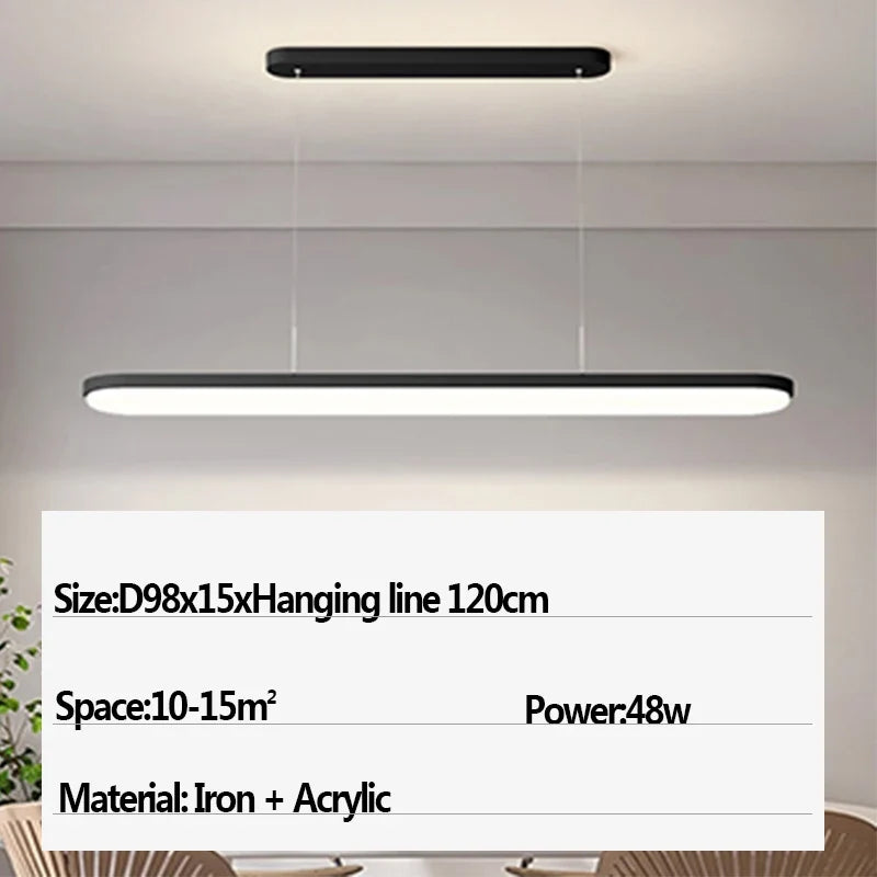 plafonnier moderne à leds pour éclairage intérieur suspendu