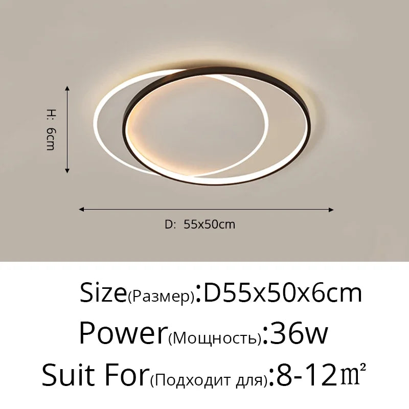 Modern LED Ceiling Lights Surface Mounting Lamp for Living Dining Room