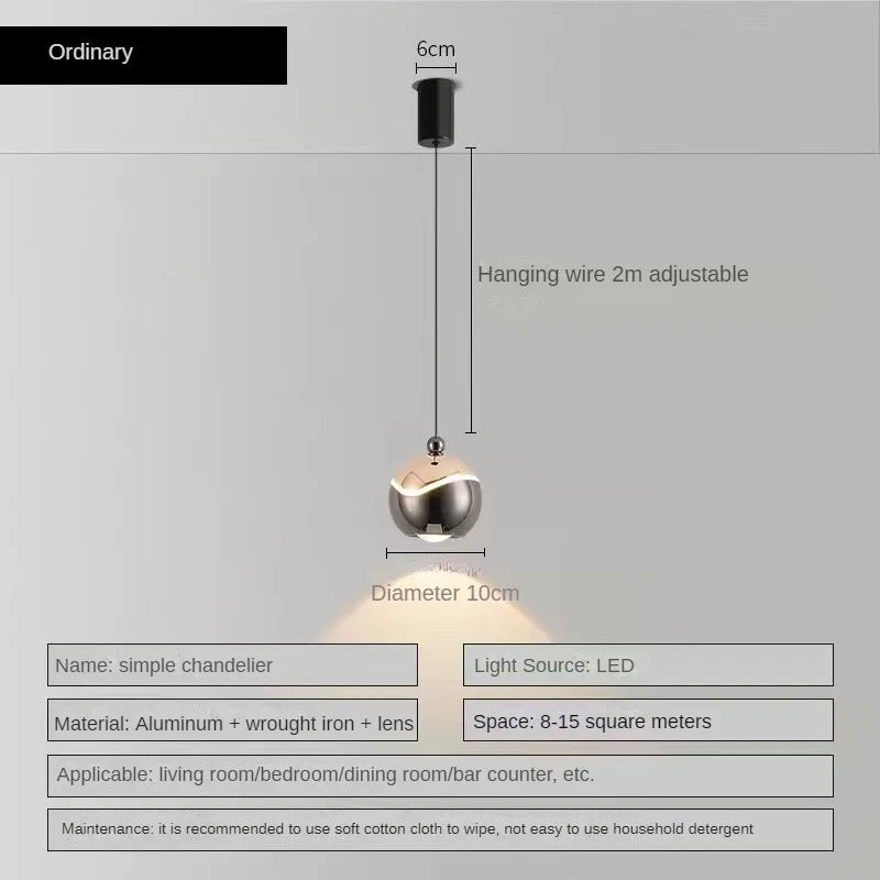 lustre à led pour décorer divers espaces intérieurs et extérieurs