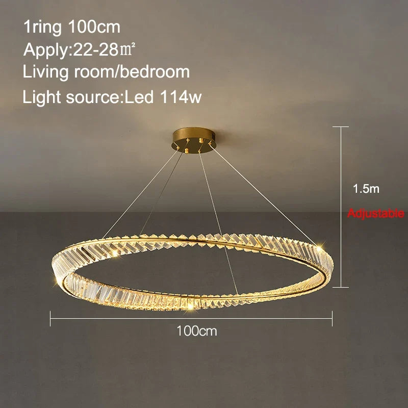 Plafonnier de luxe nordique salon créatif salle à manger lustre de plafond en cristal chambre décoration de la maison suspension LED lumières