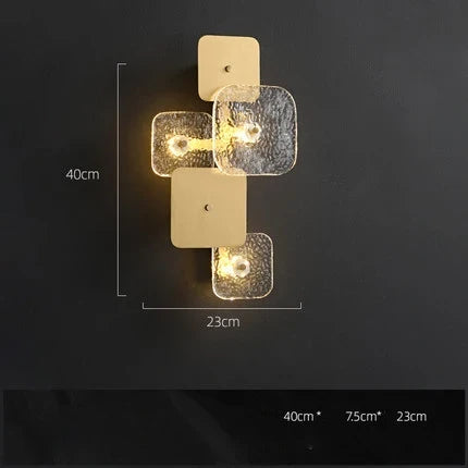 plafonnier design rond à couches en cuivre doré