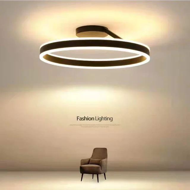 Anneau nordique Led lustre de plafond réglable pour piste salle à manger salon Table centrale chambre suspension lumière décor Lustre luminaire