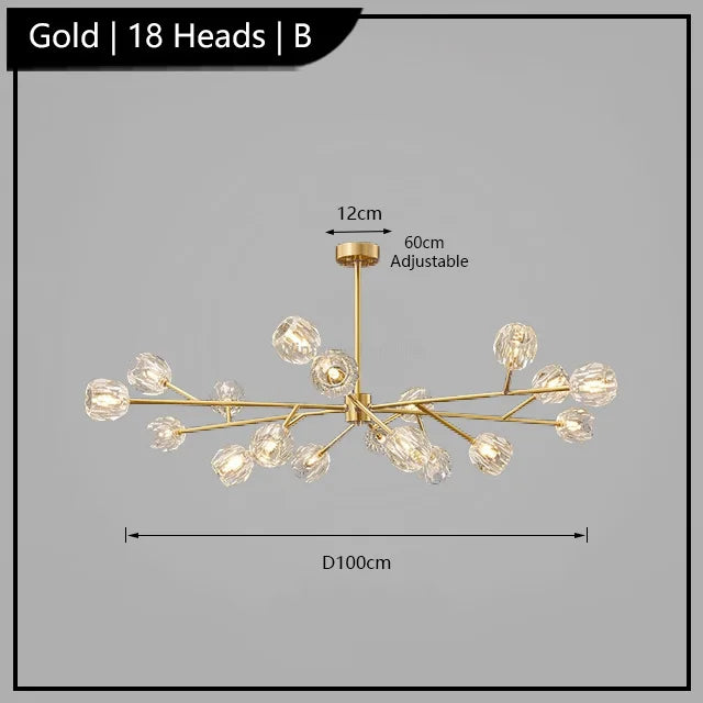 lustre de luxe 	 en cristal éclairage postmoderne winfordo wf-xd011