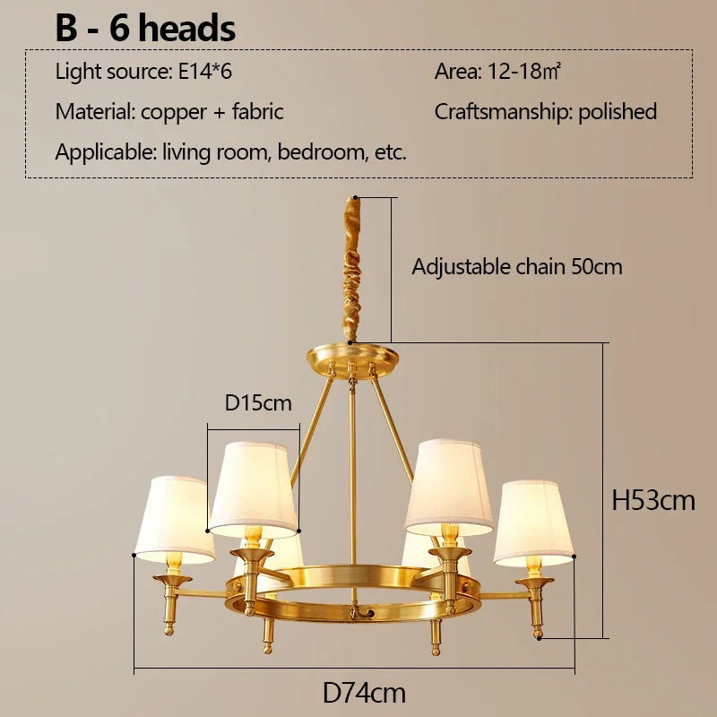 plafonnier led en cuivre design nordique moderne et luxueux