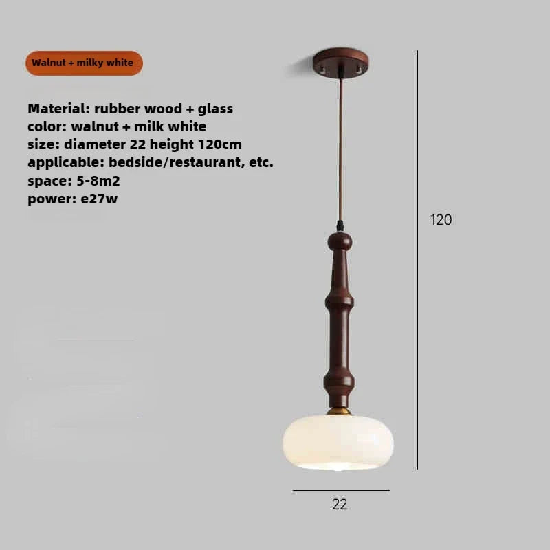suspension en bois et verre au design moderne et créatif